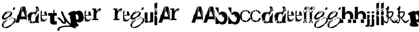 Gadetyper Regular font