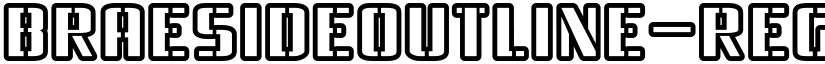BraesideOutline-Regular font