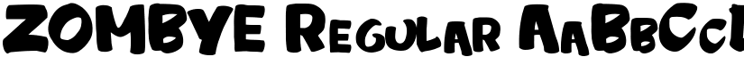 ZOMBYE Regular font