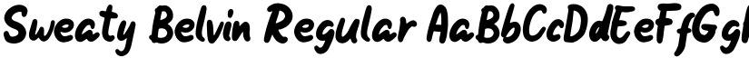 Sweaty Belvin font download