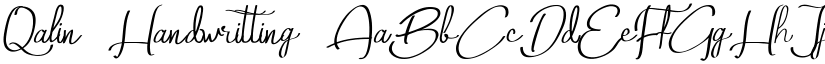 Qalin Handwritting font