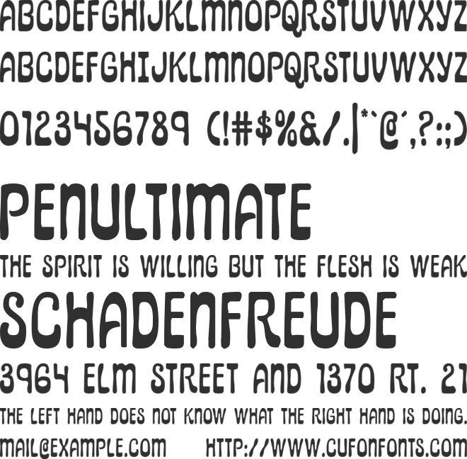 Pepperland font preview