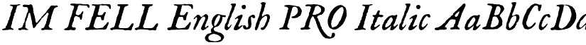 IM FELL English PRO Italic font