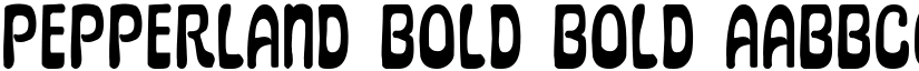 Pepperland Bold Bold font