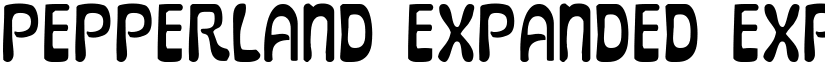 Pepperland Expanded Expanded font