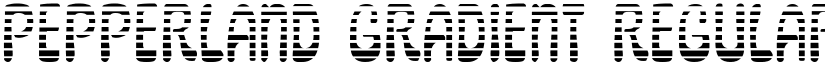 Pepperland Gradient Regular font