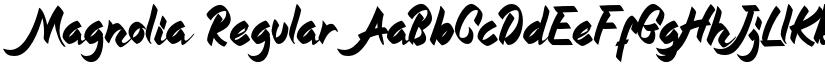 Magnolia Regular font