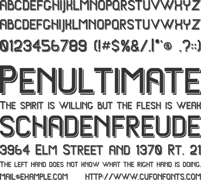 ayuenda shadow font preview