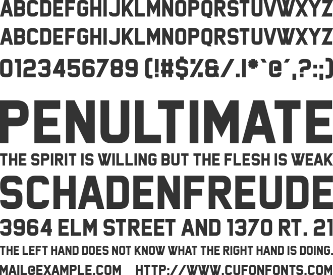 Nemesis Grant font preview