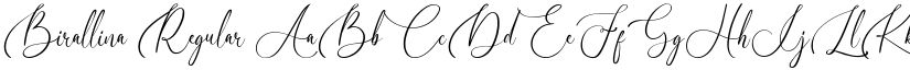 Birallina Regular font