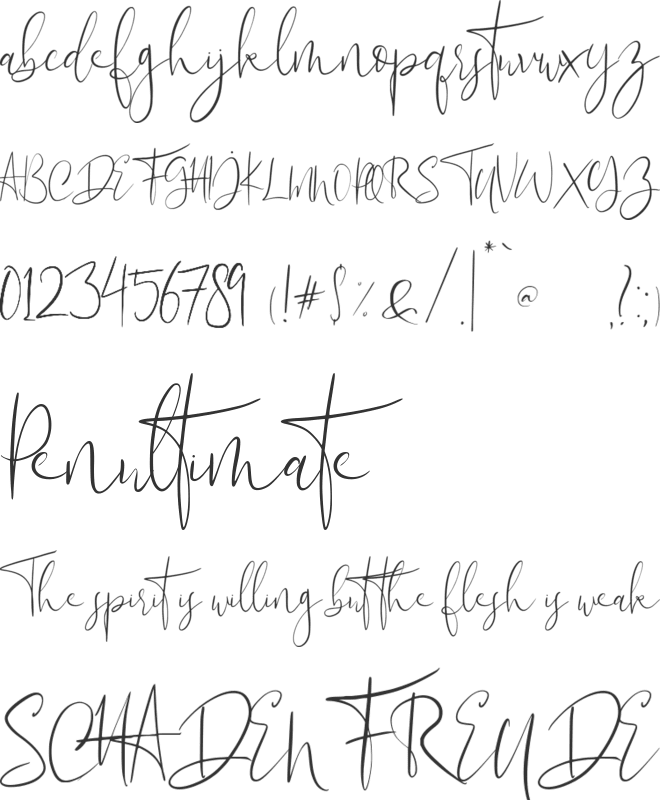 Flowatt font preview