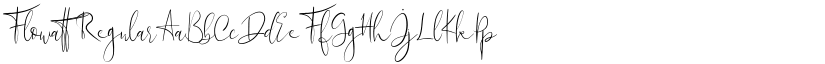 Flowatt Regular font