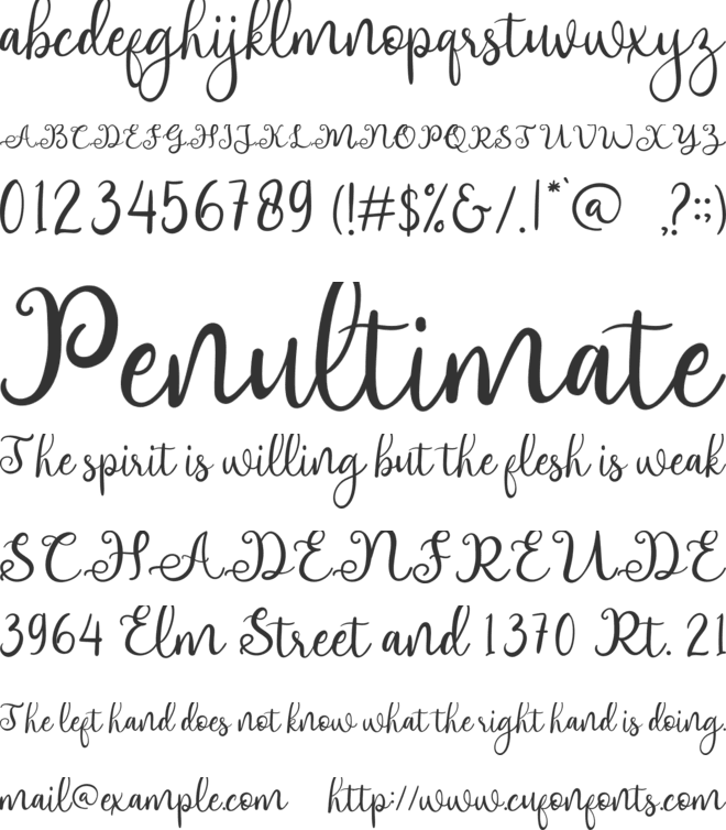 adhellita font preview