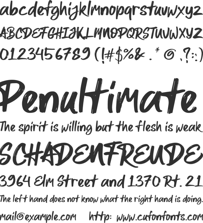 All Pony font preview