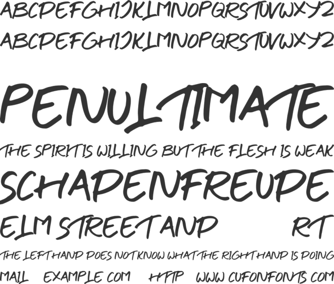 THE CROWN font preview