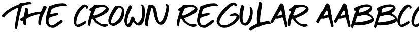 THE CROWN Regular font