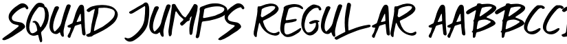 SQUAD JUMPS Regular font
