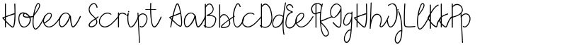 Holea font download