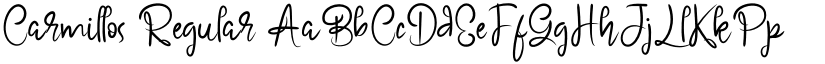 Carmillos Regular font