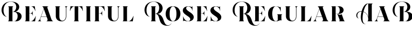 Beautiful Roses Regular font