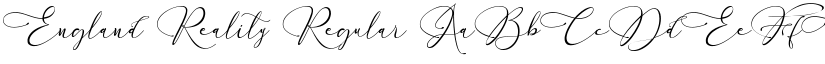 England Reality Regular font