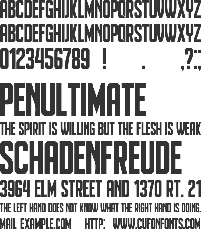 Heinrich font preview