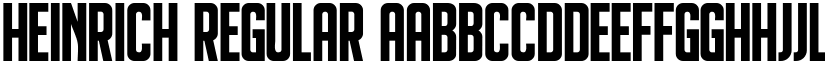 Heinrich Regular font