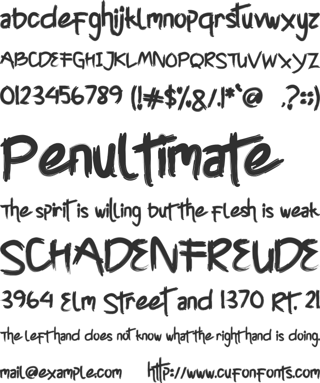 Cyttah font preview