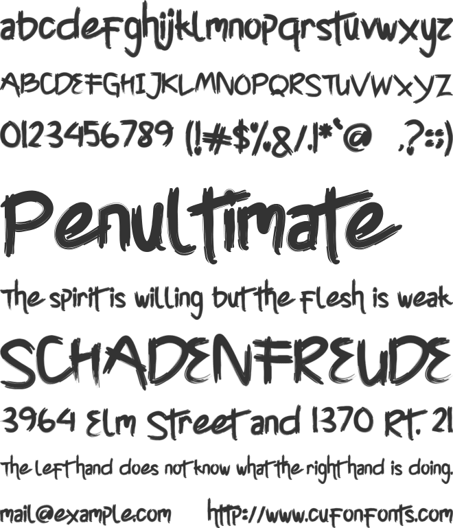 Cyttah font preview