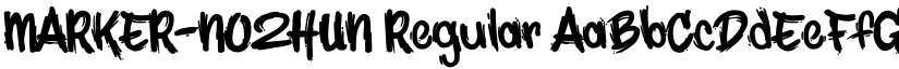 MARKER-NO2HUN font download