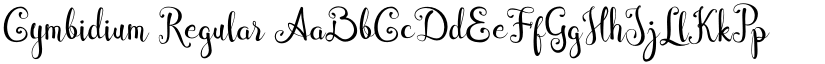 Cymbidium Regular font