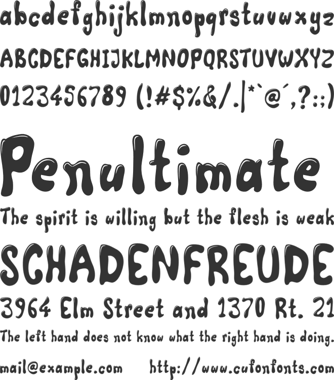 Comic Land Highlight font preview