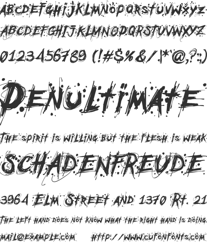 MCF Mudster font preview