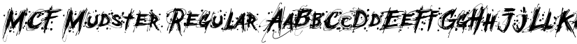 MCF Mudster Regular font