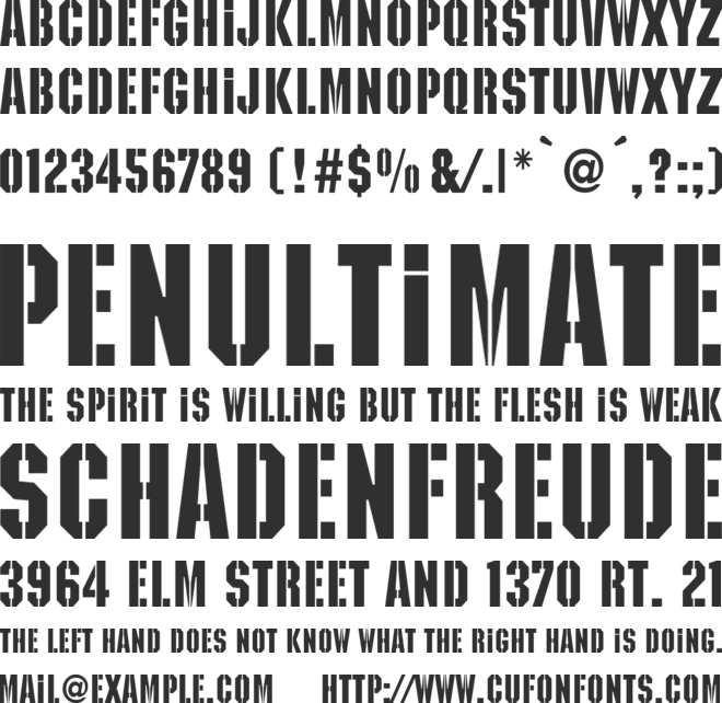Kaiser font preview