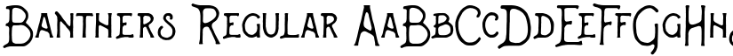Banthers Regular font