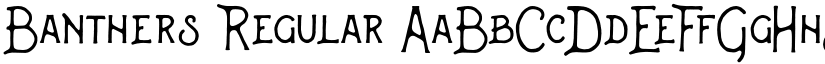 Banthers Regular font