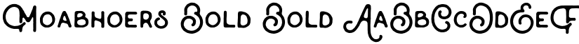Moabhoers Bold Bold font