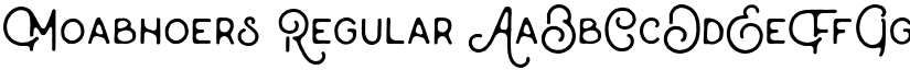 Moabhoers Regular font