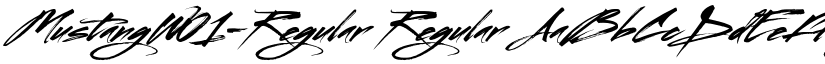 MustangW01-Regular Regular font