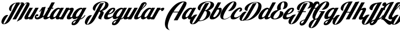 Mustang Regular font