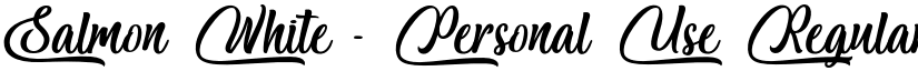 Salmon White - Personal Use Regular font