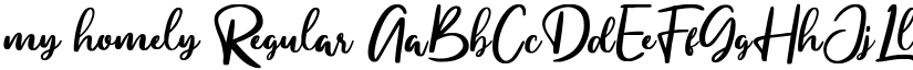my homely Regular font