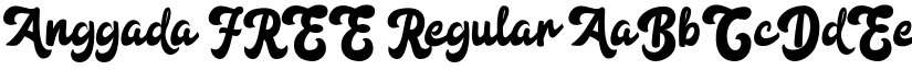 Anggada FREE Regular font
