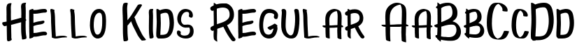 Hello Kids Regular font