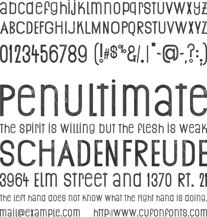 Print Ogresse font preview