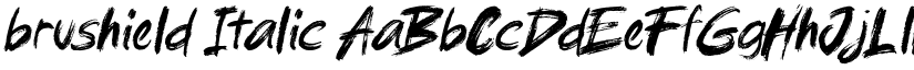 brushield Italic font