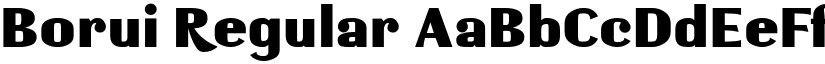 Borui Regular font