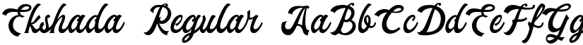 Ekshada Regular font