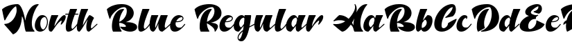 North Blue Regular font